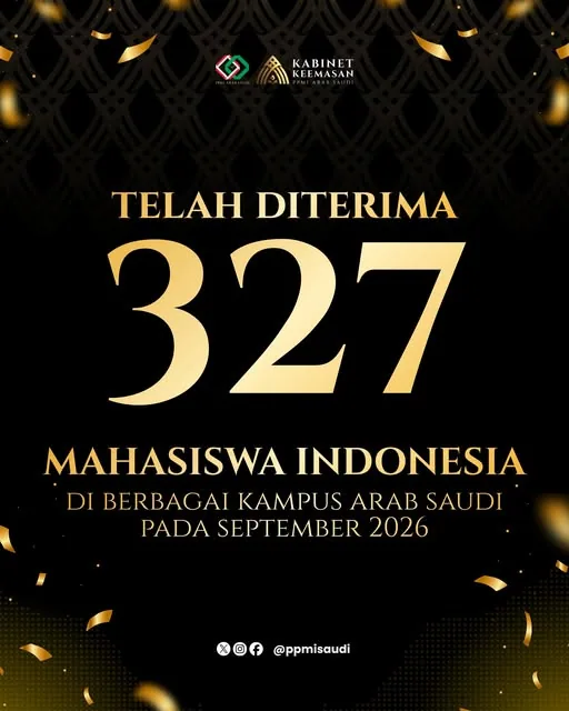 327 Mahasiswa Baru Indonesia Diterima di 20 Universitas Arab Saudi